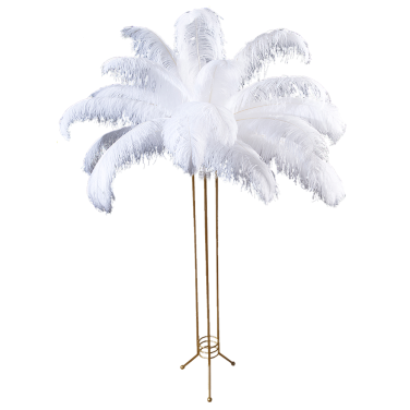 Feathers on Gold Art Deco Stand