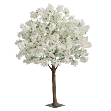 Large Floor Standing Ivory Blossom Tree
