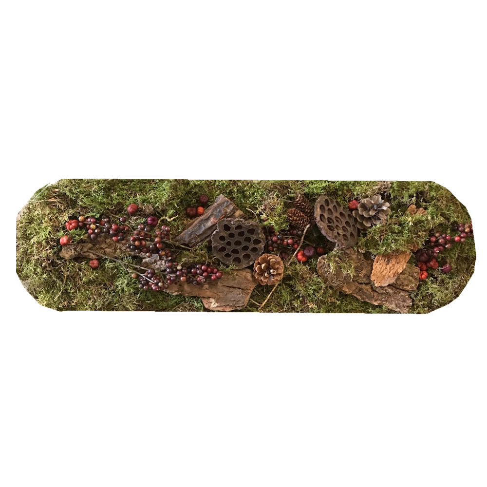 Forest Floor Runner Circle Table Decoration