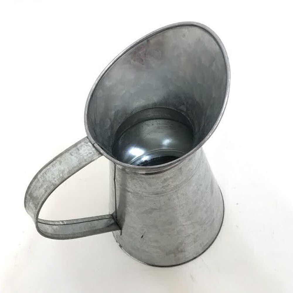 Galvanised Steel Metal Vintage Jug