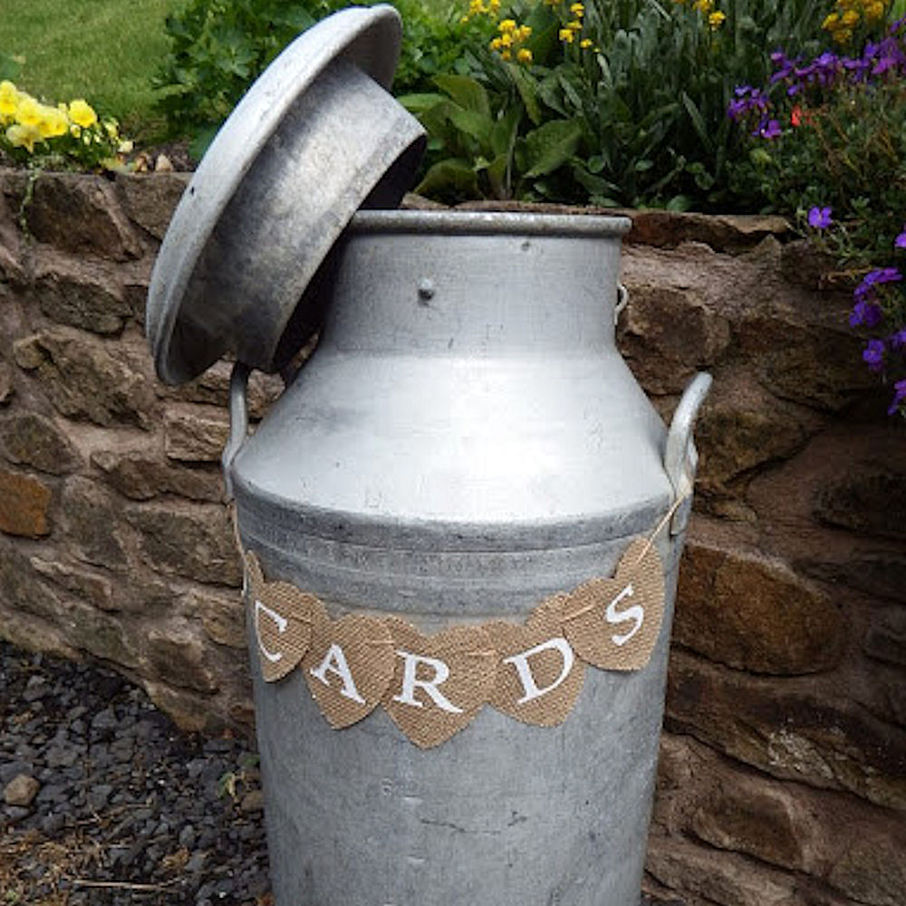 Galvanised Steel Metal Vintage Milk Churn