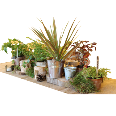 Garden Scene Table Runner Decoration
