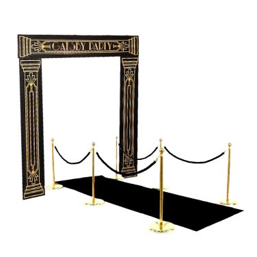Gatsby Arch with Carpet and Rope & Post Barrier
