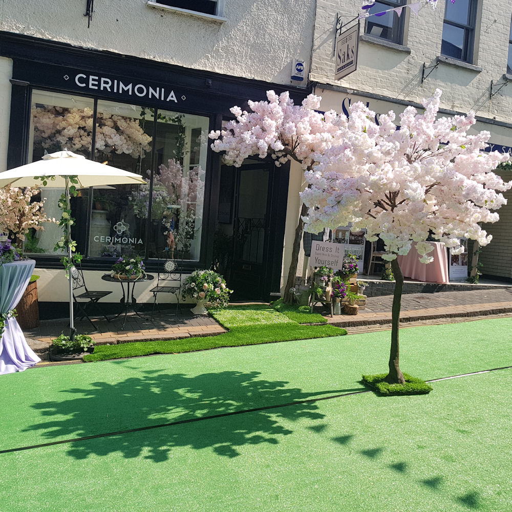 Large Floor Standing Pink Blossom Tree Hire - Image 6