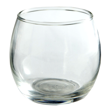 Glass Roly Poly Tea Light Holder