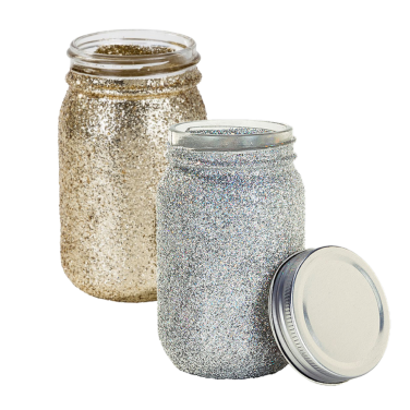 Glitter Jam Jars