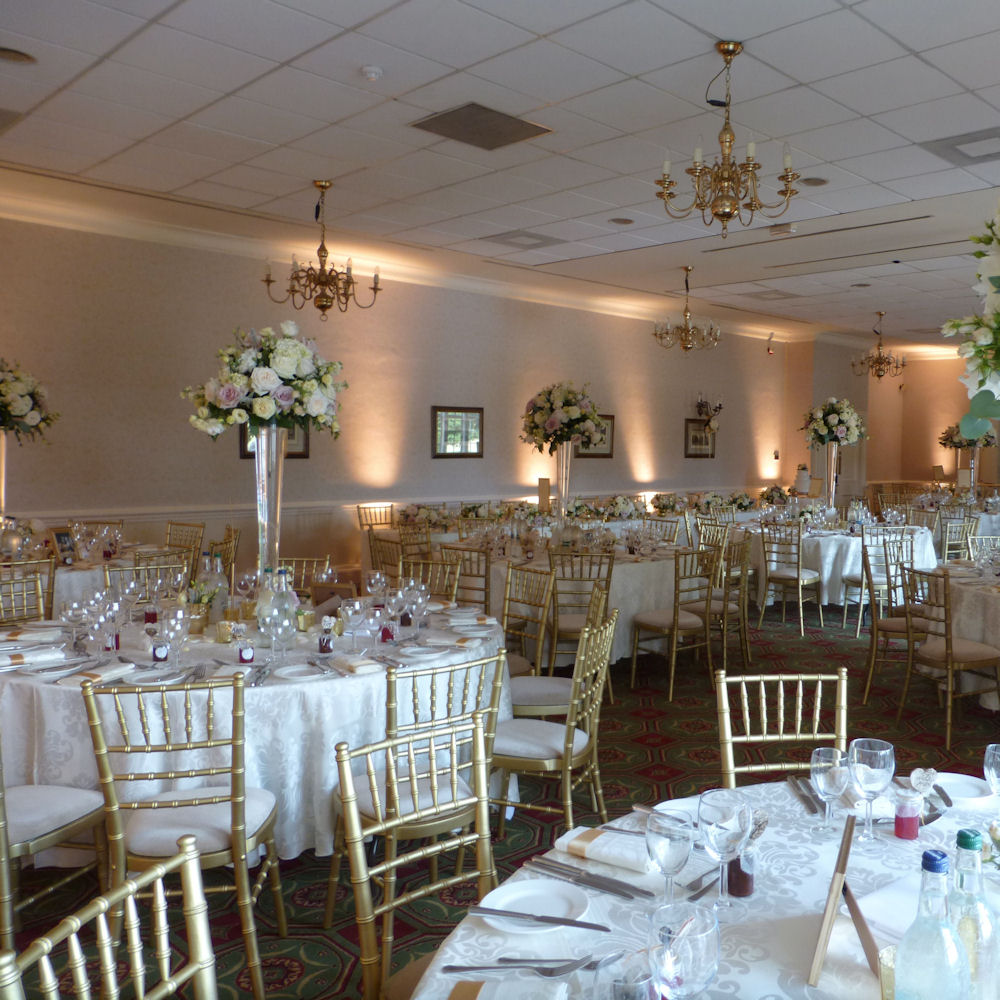 Gold Chiavari Chairs at Hanbury Manor