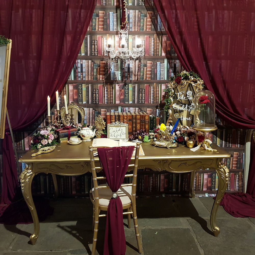 Gold French Sweetheart Table Beauty & the Beast