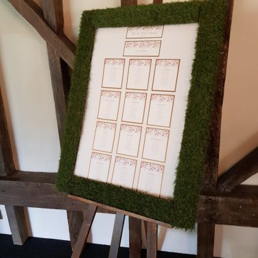 Grass Frame on Rustic Easle