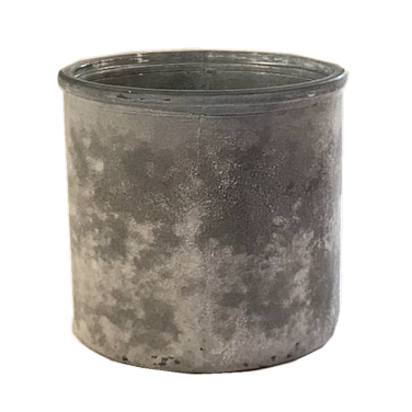 Grey Frosted Cylinder Vase