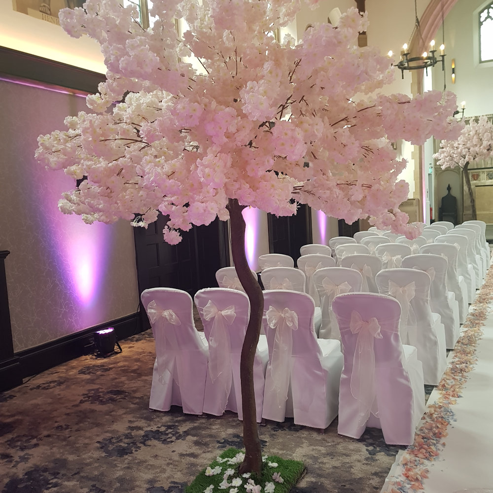 Large Floor Standing Pink Blossom Tree Hire - Image 16