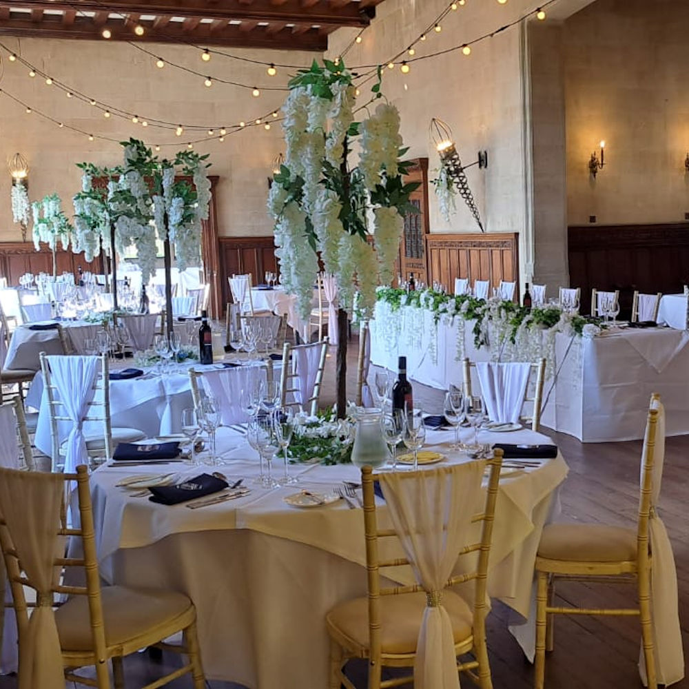 Table Standing Wisteria Tree Centrepiece Hire