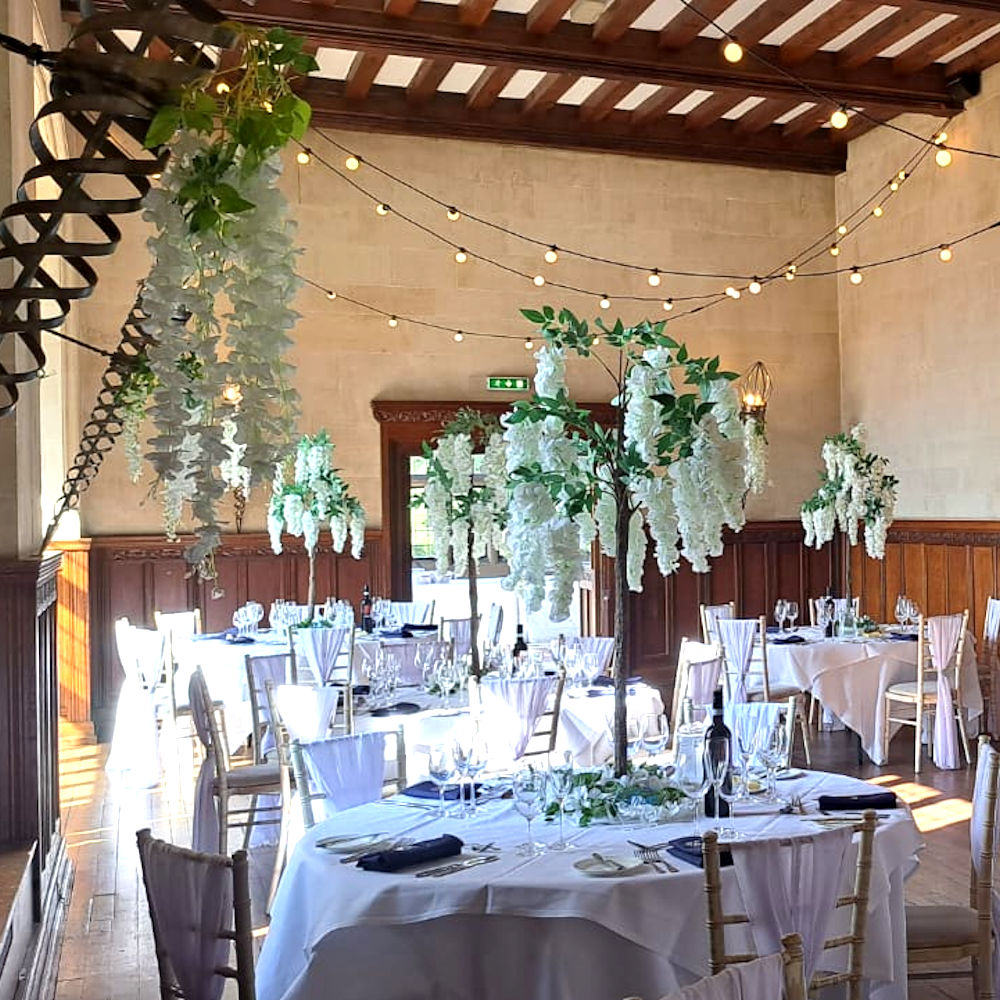 Table Standing Wisteria Tree Centrepiece Hire