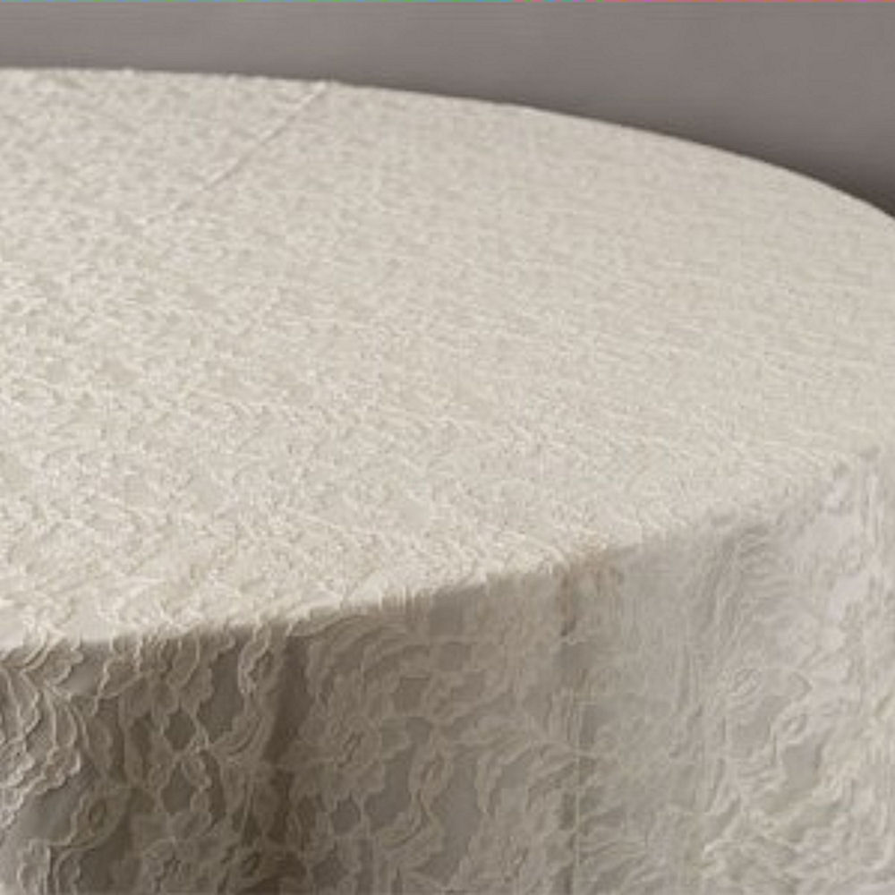 White Lace Tablecloth Overlay 10