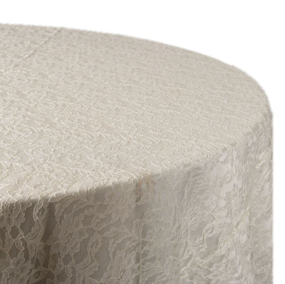 White Lace Tablecloth Overlay 5