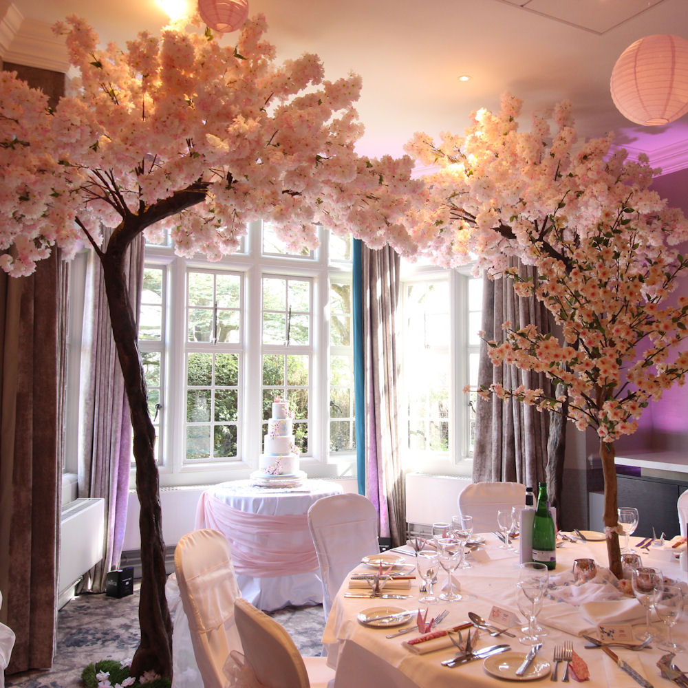 Large Floor Standing Pink Blossom Tree 9