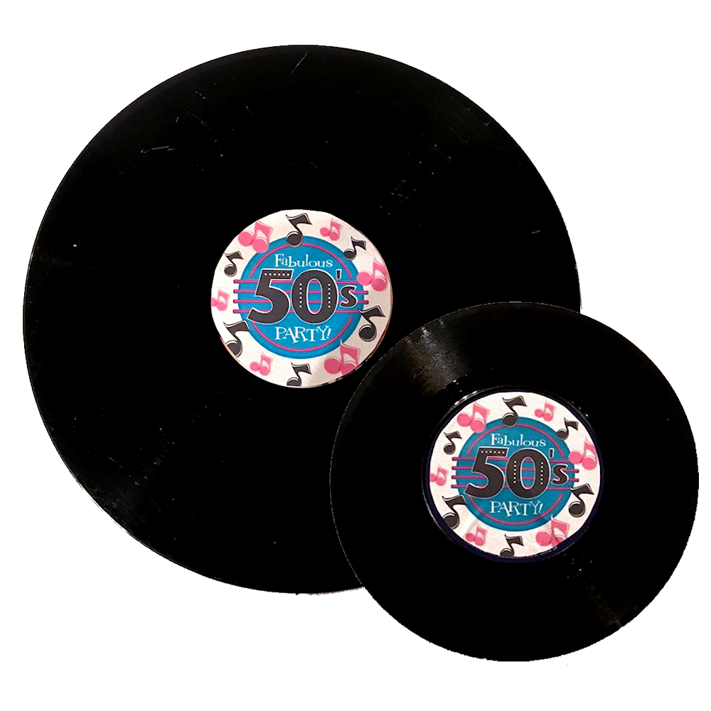 Large & Small Records with 50s Party in Centre