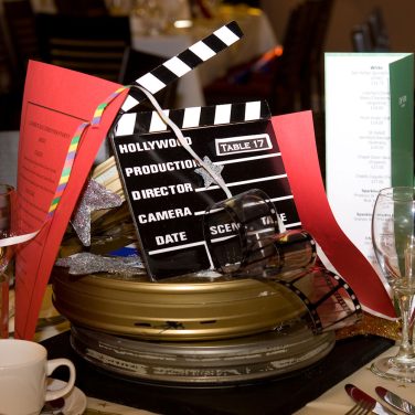 Film Themed Centrepiece with Clapper Board