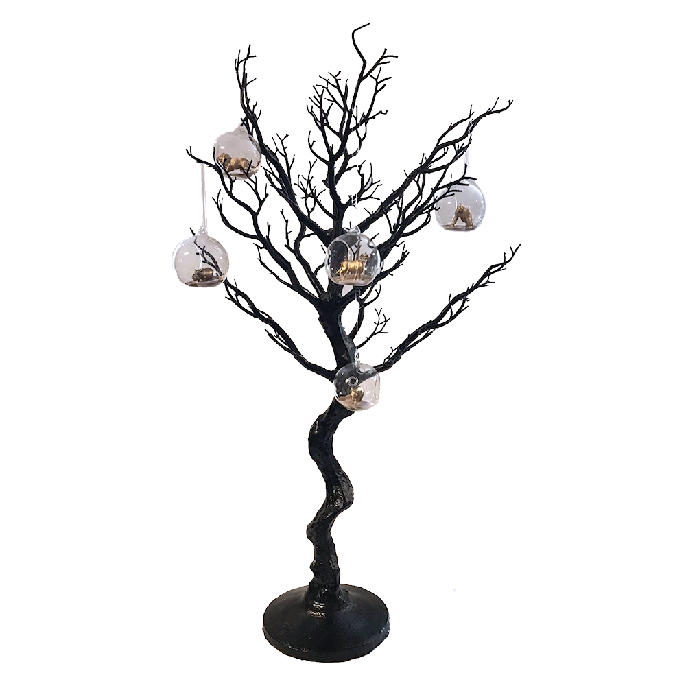 Manzanita Tree Centrepiece with Animals & Globes
