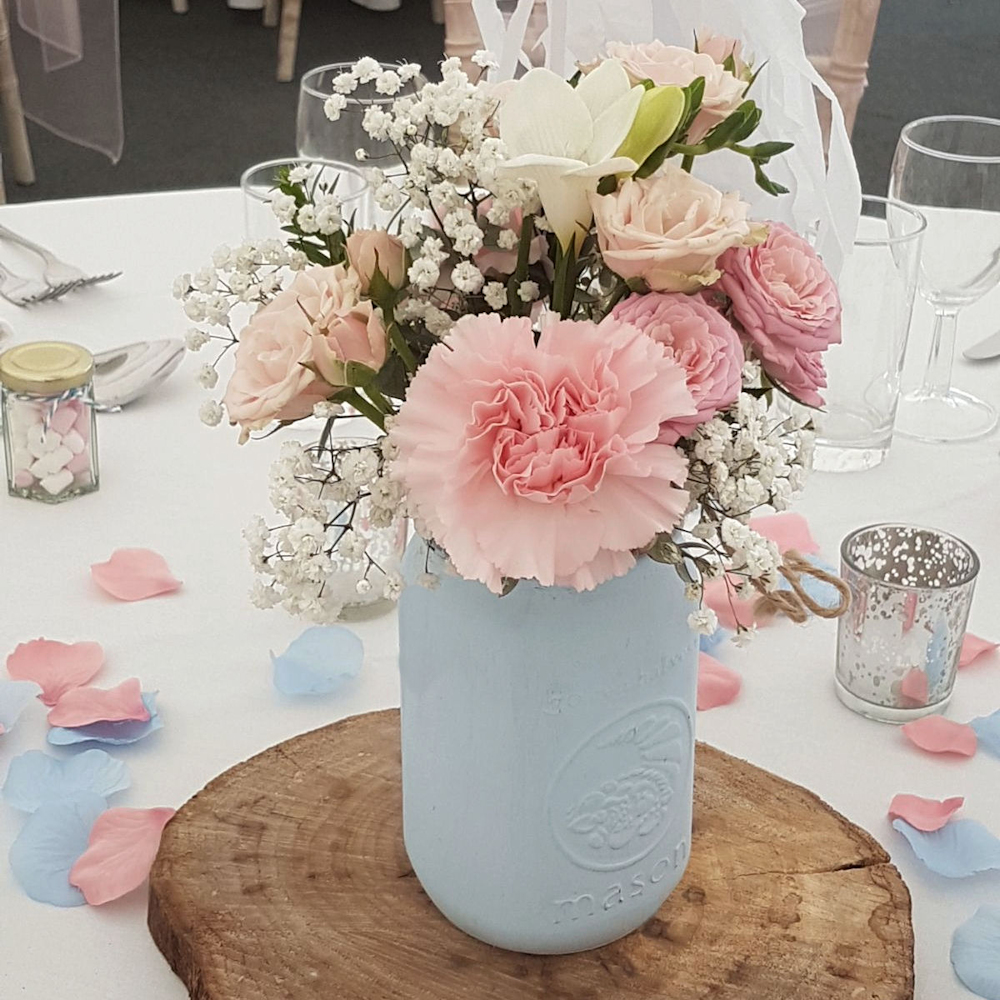 Pastel Pastle Mason Jar Hire