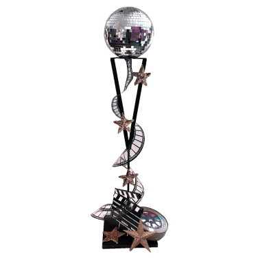 Mirror Ball Centrepiece with Film Reel & Stars