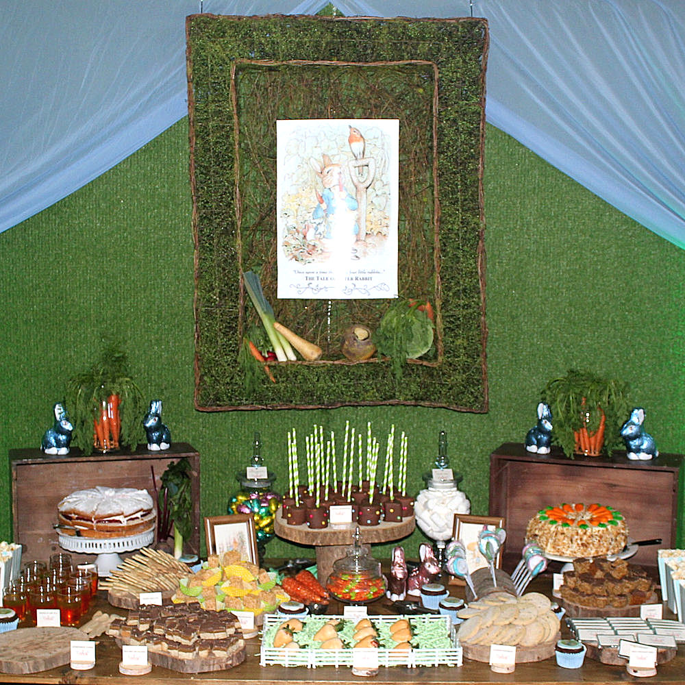 Rustic Moss Frame at Peter Rabbit themed event