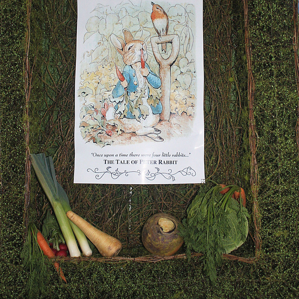Rustic Moss Frame at Peter Rabbit themed event