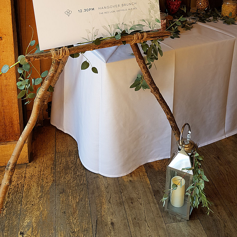 Rustic Stick Easel