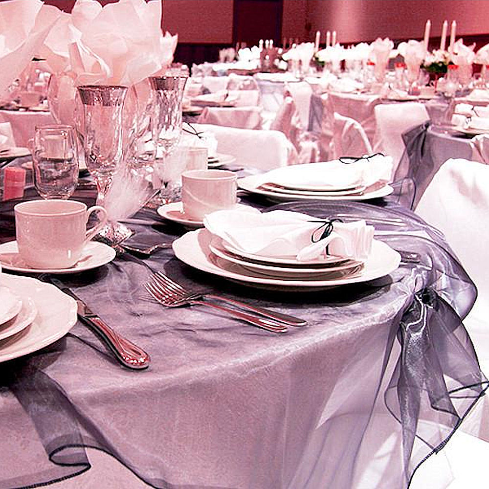 Black Organza Table Overlay 4