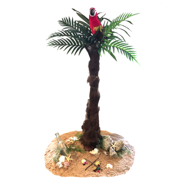 Parrot in Palm Tree Centrepiece