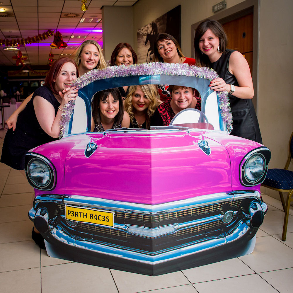 Pink Cadillac Cardboard Cut Out