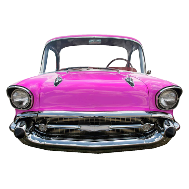 Pink Cadillac Cardboard Cut Out