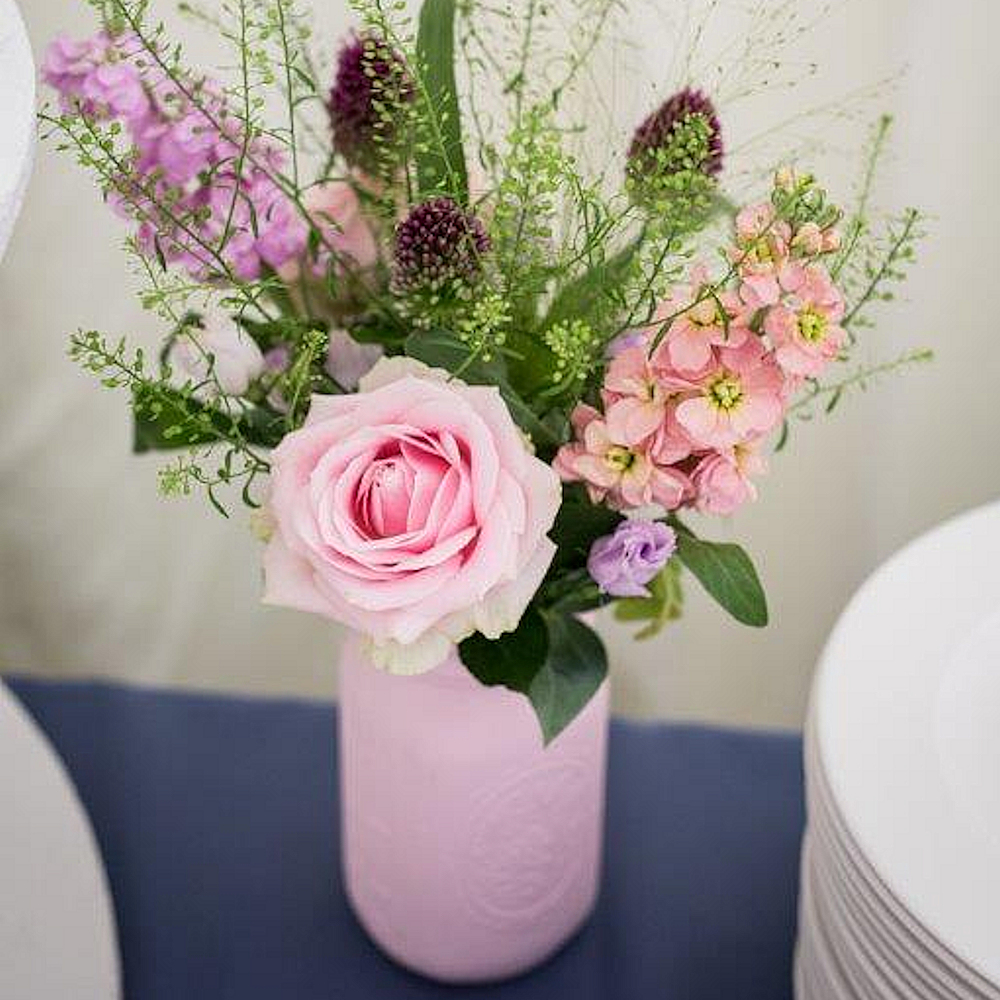 Pastel Pastle Mason Jar Hire