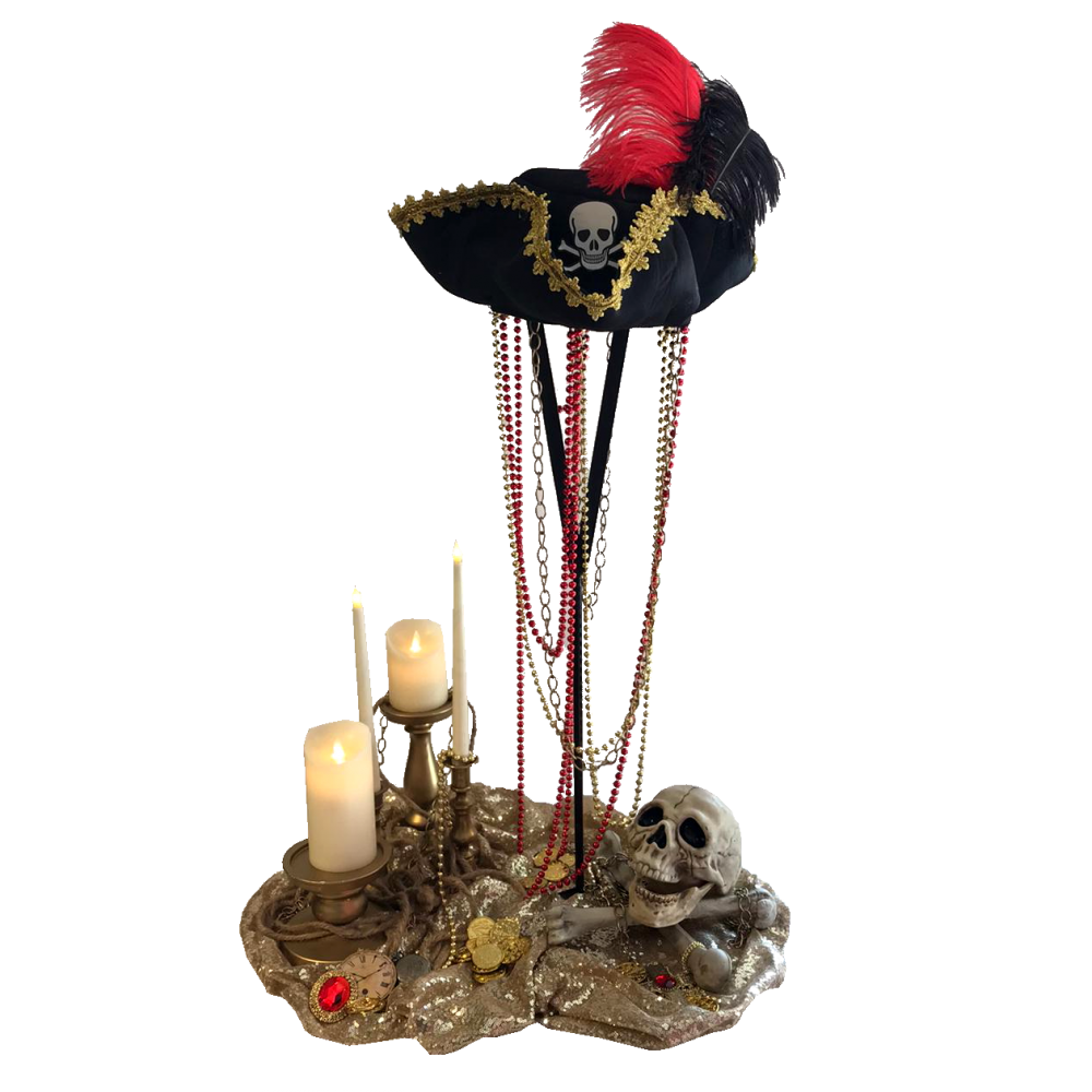 Pirate Themed Centrepiece with Pirate Hat