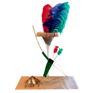 Pocahontas Indian Style Martini Vase Centrepiece