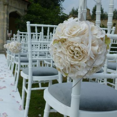 Ivory Pomander Kissing Ball Hire