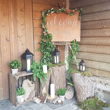 Rustic Stick Easel