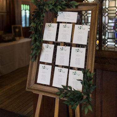 Chicken Wire frame rustic greenery garland fanhams Hall