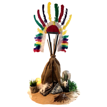 Native American Teepee Centrepiece