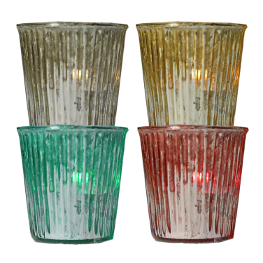 Ribbed Tea Light Holders