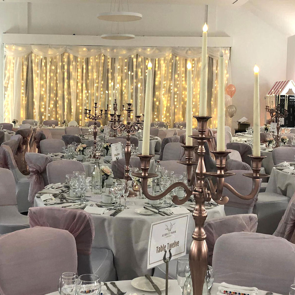 Rose Gold Candelabra 4