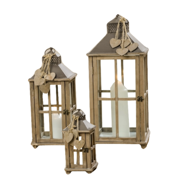 Rustic Wooden Lanterns