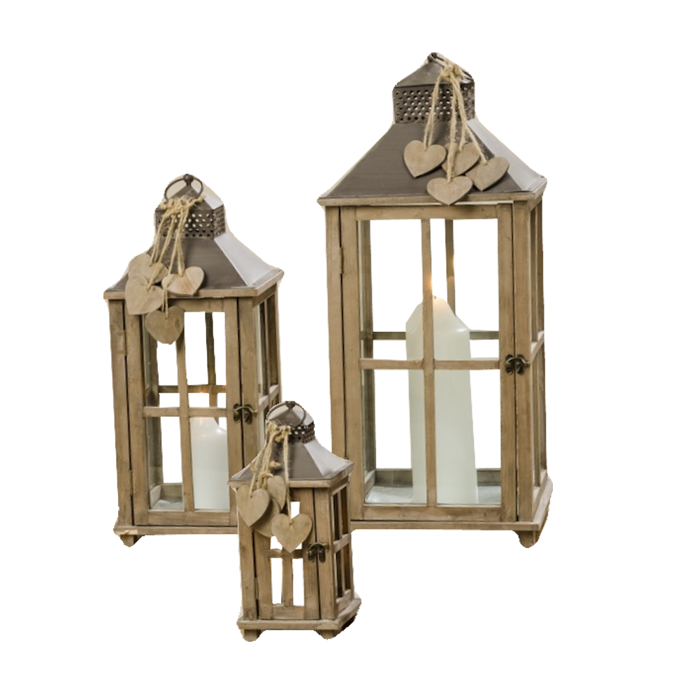 Rustic Wooden Lanterns