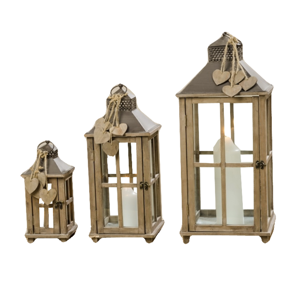 Rustic Wooden Lantern