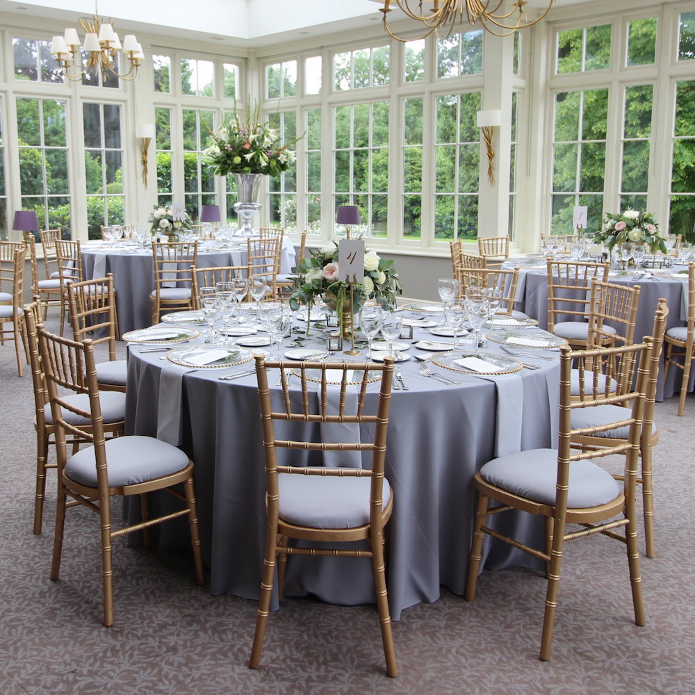 Gold Chiavari Chairs at St Michaels Manor