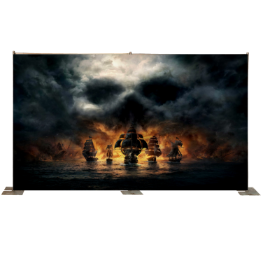 Pirate Ships with Skull Cloud Backdrop