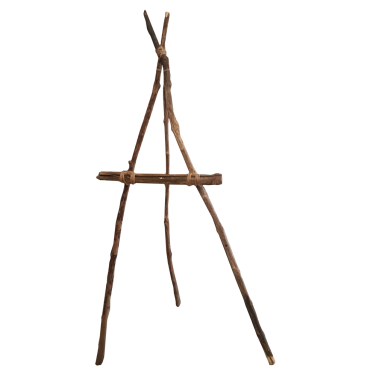 Rustic Stick Easel