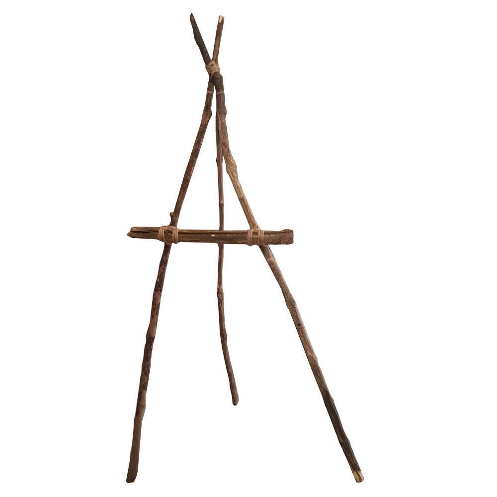 Rustic Stick Easel