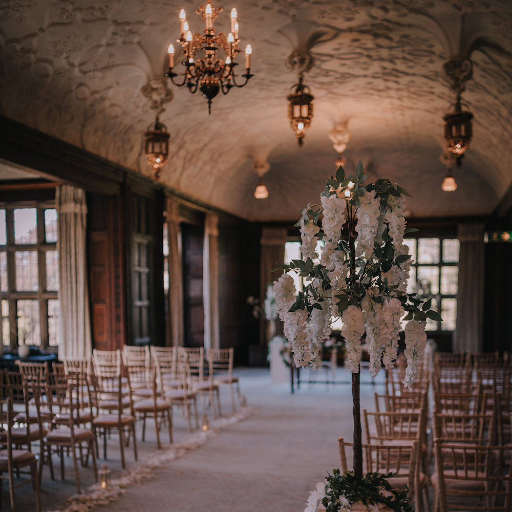 Table Standing Wisteria Tree Centrepiece Hire