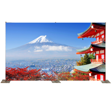 Temple with Mount Fuji & Acer Trees Backdrop